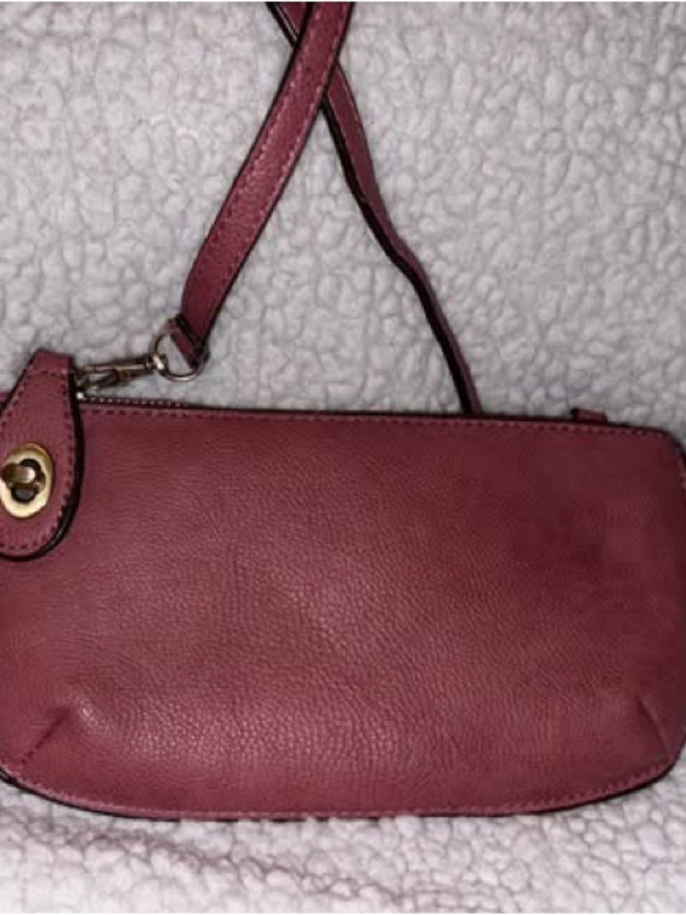 Joy Susan Women’s Classic Small Shoulder Bag in Dusty Rose